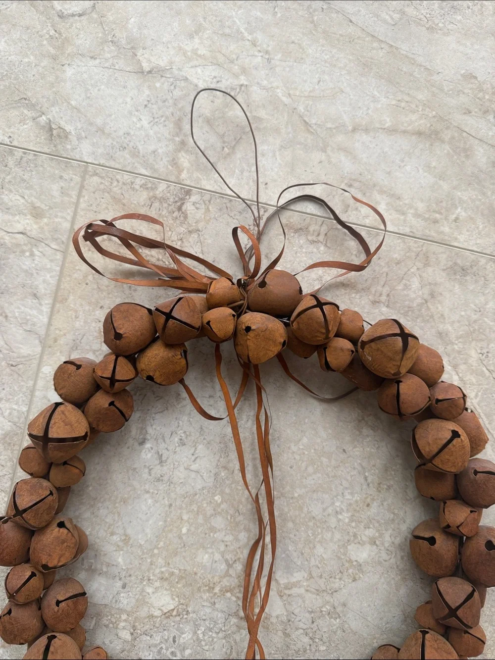 Rusty Jingle Bell Wreath